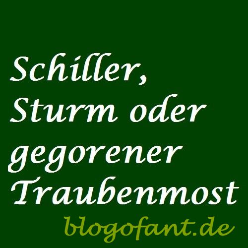Kulinarik Schiller Sturm Traubenmost