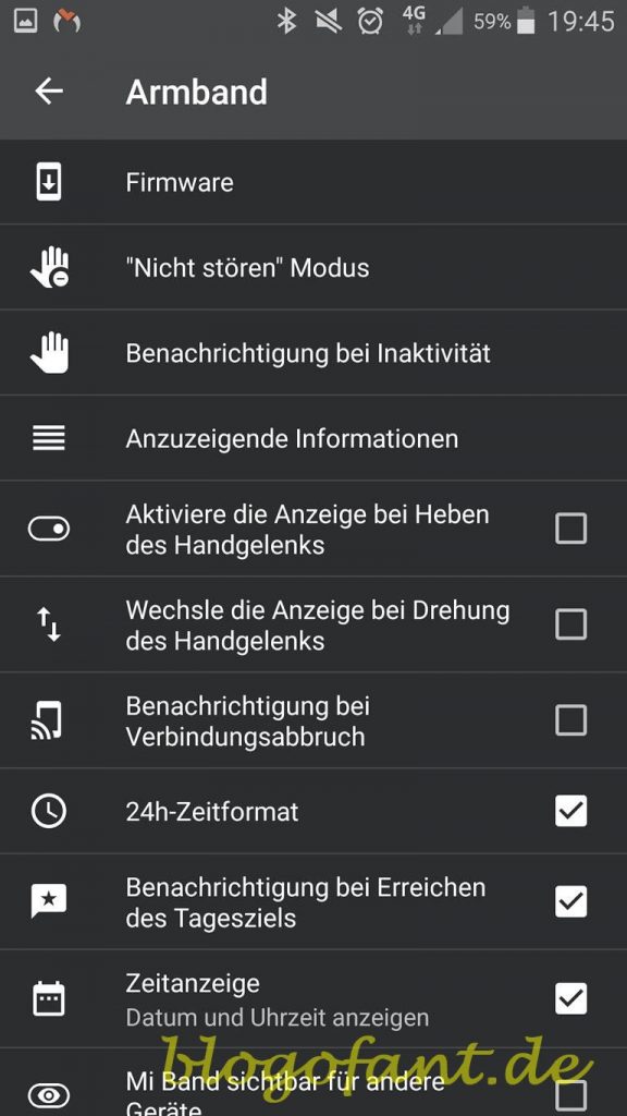 Mi Band Master  Ajustes de mi banda