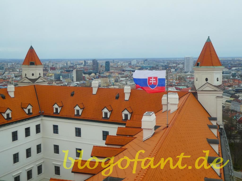 Bratislava Schloss Fahne