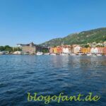 Blick auf Bryggen in Bergen